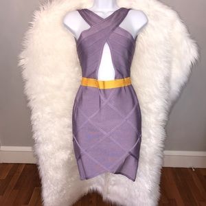 Bandage style dress with bodycon silhouette